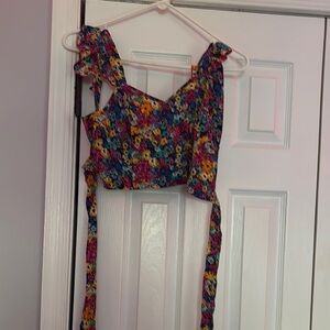Floral Multicolor Women's Top